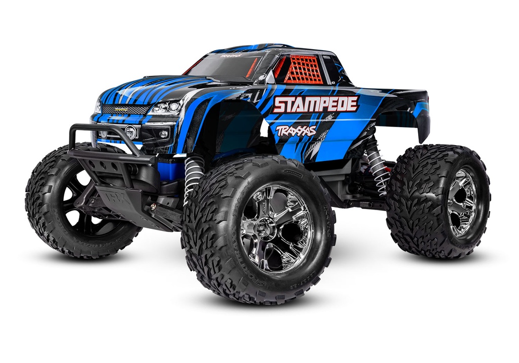 [ TRX-36254-8BLUE ] Traxxas stampede 2WD brushed HD incl battery & USB-C charger - Blue - TRX36254-8BLUE