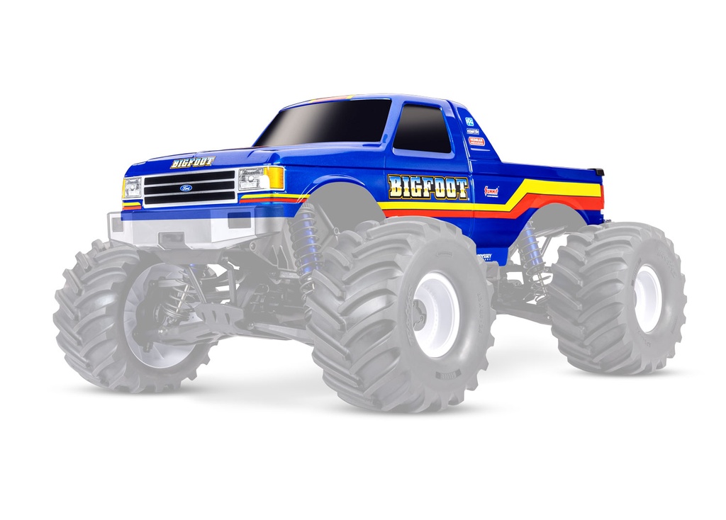 [ TRX-7691-BLUE ] Traxxas X-Maxx MT body bigfoot No. 8 - TRX7691-BLUE