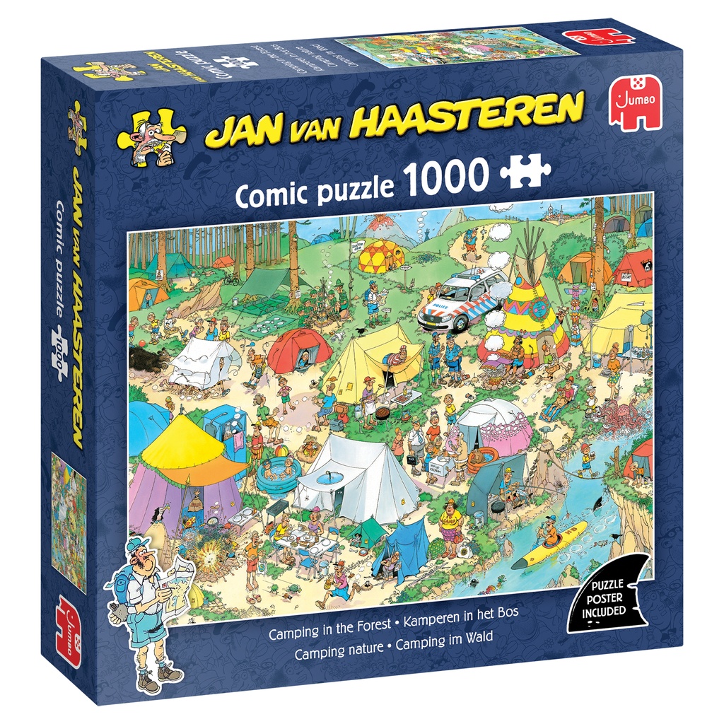 [ JUMBO00603 ] Jumbo Jan Van Haasteren - Kamperen in het Bos - 1000 stukjes