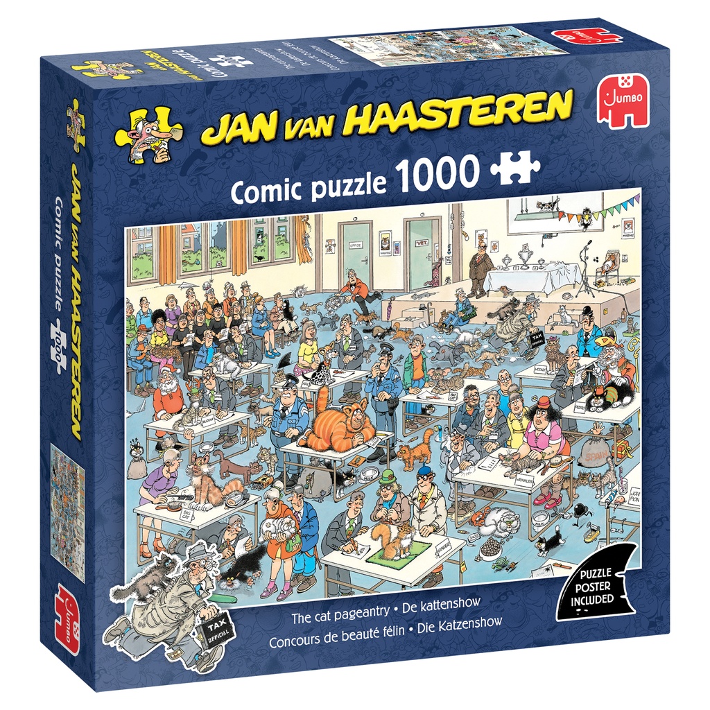 [ JUMBO00619 ] Jumbo Jan Van Haasteren - De Kattenshow - 1000 stukjes