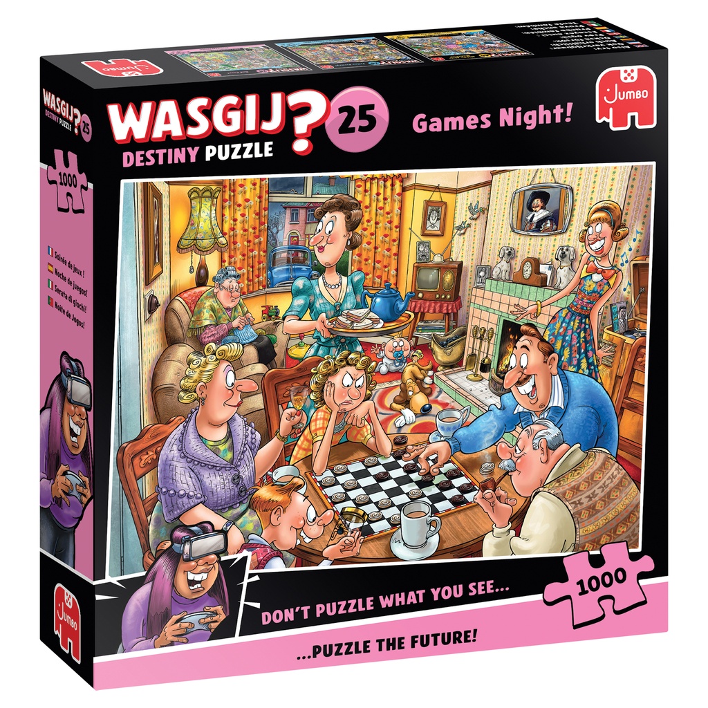 [ JUMBO00594 ] Jumbo Wasgij? Destiny Puzzle - 25 - Games Night - 1000 stukjes