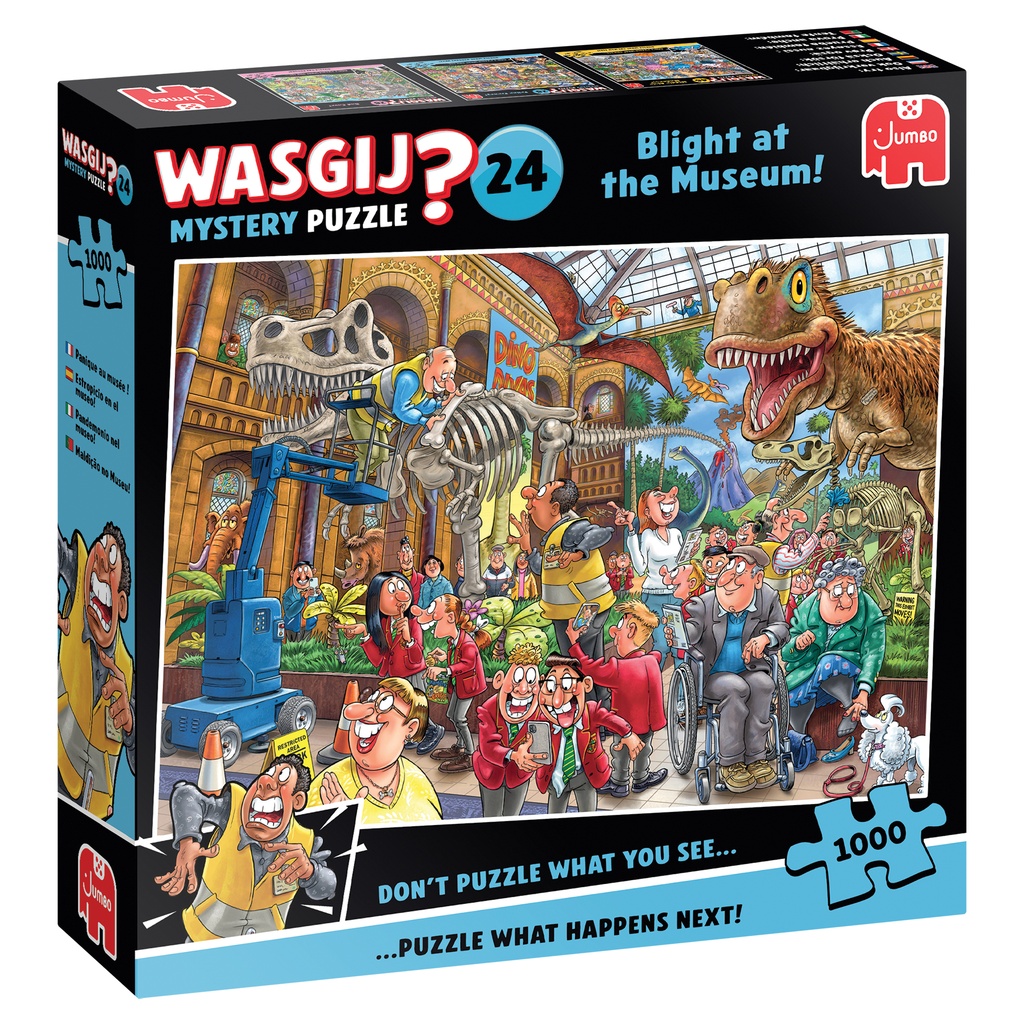 [ JUMBO00590 ] Jumbo Wasgij? Mystery Puzzle - 24 - Plaag in het Museum - 1000 stukjes