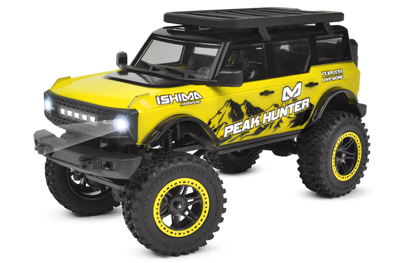 [ ISH-001-015 ] Ishima - 1/20 Crawler "Peak Hunter" 4WD - Brushed - RTR - Yellow Color