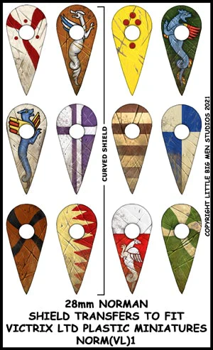 [ VICTRIXNORM(VL)1 ] Victrix Norman Shield Designs 1