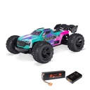 [ ARA2508ST2 ] Arrma 1/16 MINI KRATON 3S DSC 4X4 RTR Brushless Speed Truck (Battery & Charger Included), Teal/Pink