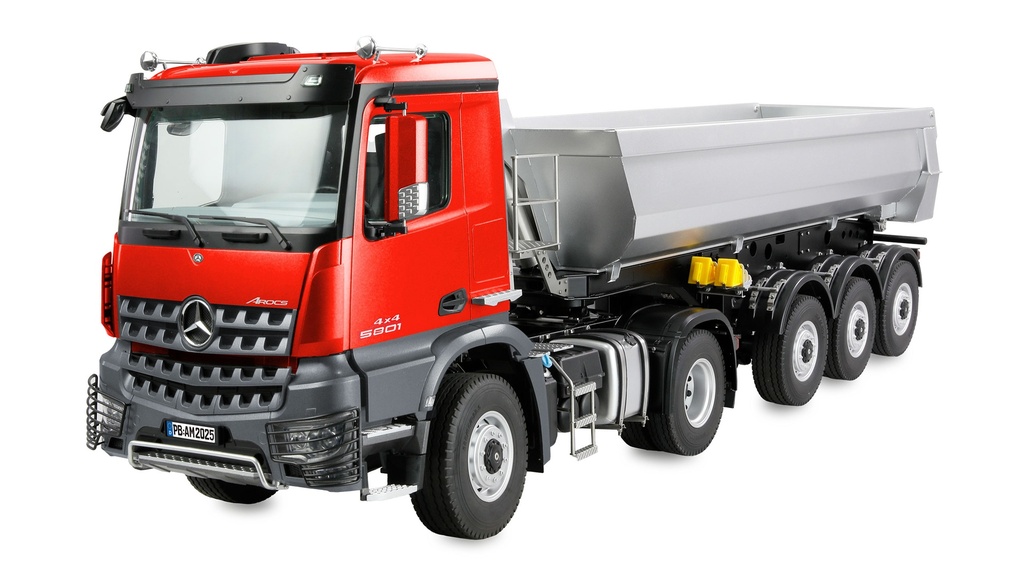 [ AMEWI22695 ] Amewi Mercedes-Benz Arocs Tipper Semi-Trailer Truck 4x4 1/14 RTR red