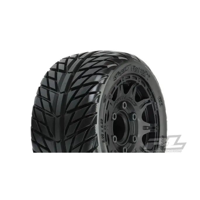 [ PR10161-10 ] Proline racing Street Fighter LP 2.8" MTD Raid Black 6x30 F/R