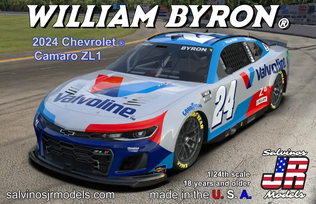 [ SALHMC2024WBV ] Salvinos Chevrolet Camaro ZL1 2024 William Byron Valvoline Scheme