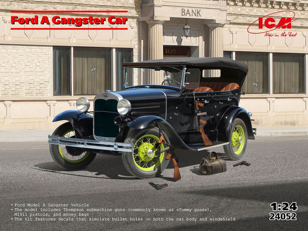 [ ICM24052 ] Icm Ford A Gangster Car