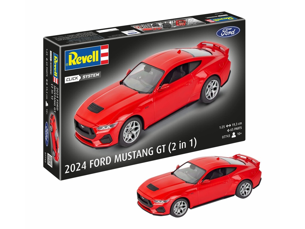[ RE07743 ] Revell Click System 2024 Ford Mustang GT (2in1)