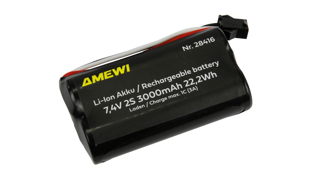 [ AMEWI28416 ] Amewi Li-Ion Battery 2S 7,4V 3000mAh HBX 3-Pin