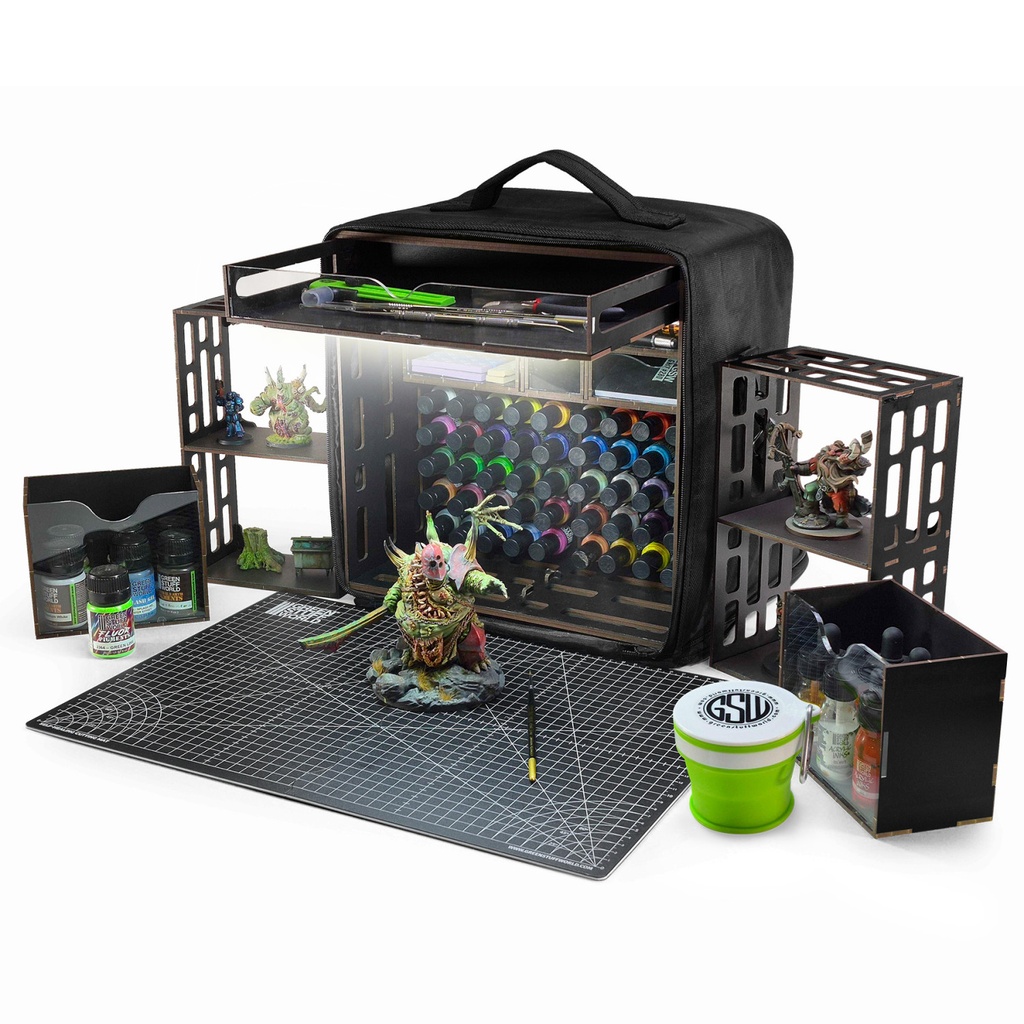 [ GSW14408 ] Green Stuff World Miniature Portable Paint Station