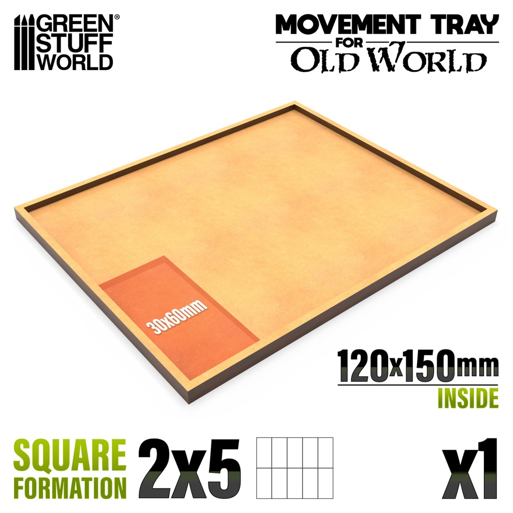 [ GSW12763 ] Green Stuff World Movement Tray 120x150mm