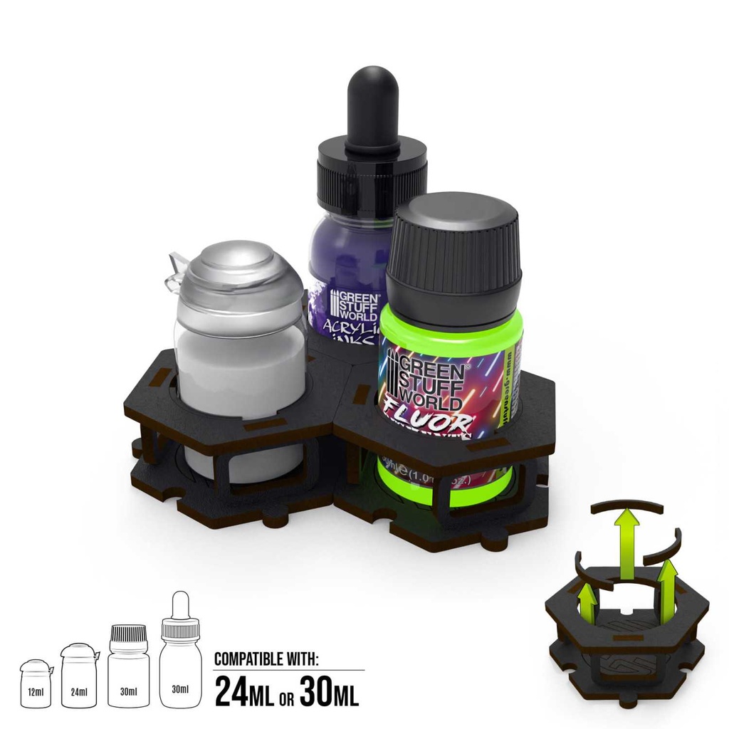 [ GSW6673 ] Green stuff world Paint Pot Holder x3