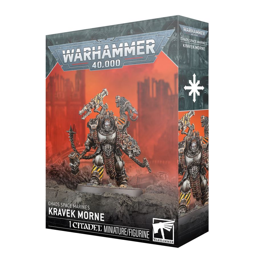 [ GW43-33 ] CHAOS SPACE MARINES: KRAVEK MORNE (Leverbaar vanaf 18/4)