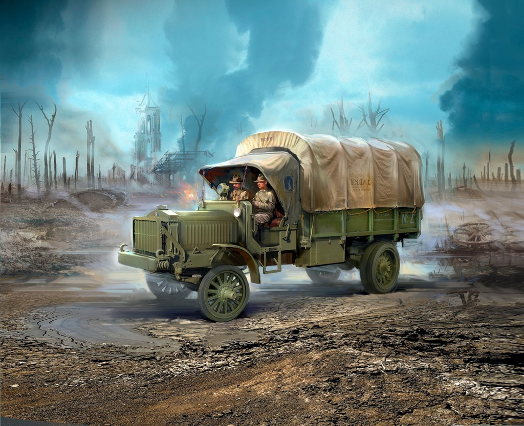 [ ICM35653 ] ICM Standard B "Liberty" with WWI US Drivers 1/35