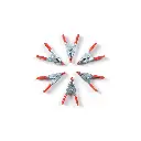 [ OCCRE19118 ] pinces à colle en métal, lot de 6