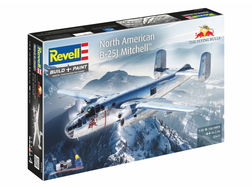 [ RE05643 ] Revell Cadeauset Flying B-25J Mitchell 1/48