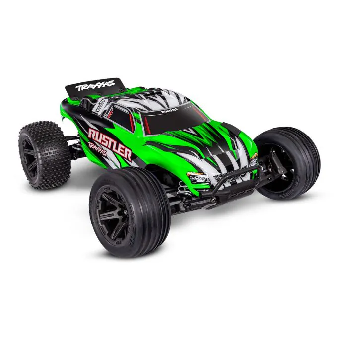 [ TRX-37254-8-GRNX ] Traxxas Rustler 2wd Brushed incl battery & USB-C charger Green X - TRX37254-8-GRNX