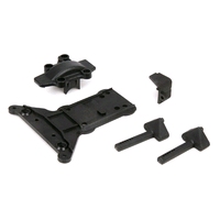 [ ECX231010 ] Gear Cover/Kick Plate/Battery Mnts: 1:10 4wd All 