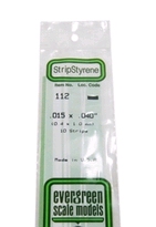 [ EG112 ] Evergreen styrene strip 0.38x1x350mm (10s.)