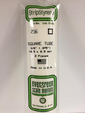 [ EG256 ] Evergreen styrene  vierkant-buis 9.5mmx360mm(2st.) 