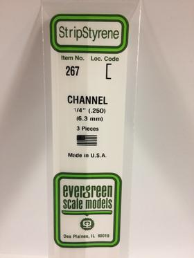 [ EG267 ] Evergreen EG 'U' Profiel 6.3 mm (3s.)   [SD6]