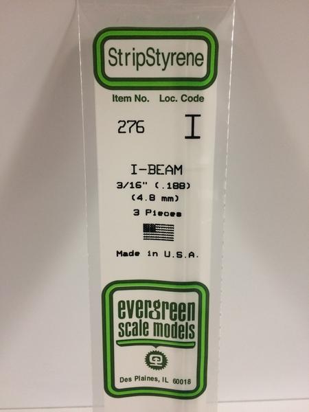 [ EG276 ] Evergreen EG 'I' Profiel 4.8 mm (3s.)   [SE5]