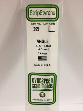 [ EG295 ] Evergreen styrene  'L' Profiel 4   mm (3s.)  