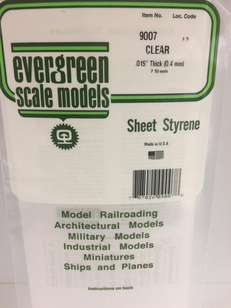 [ EG9007 ] Evergreen DOORZ PLAAT 0.38MM 2S