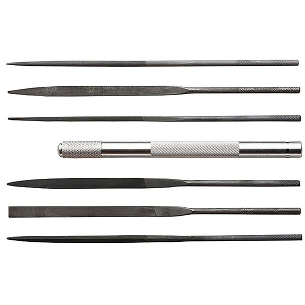 [ EXT55668 ] Excel 6-piece assorted sharpening files set  with handle 