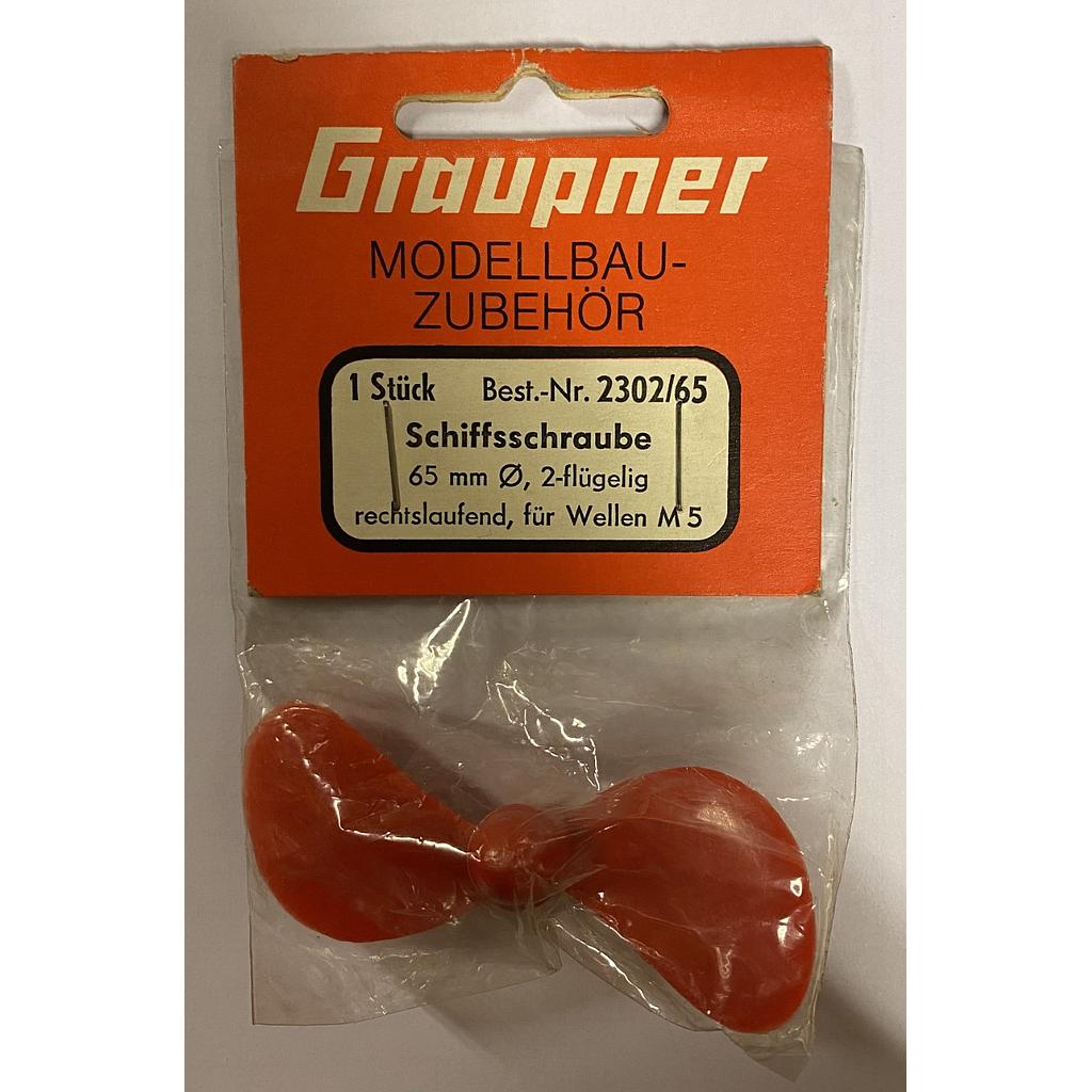 [ G2302.65 ] Graupner Boot Schroef/Propeller Rechts 65mm/M5