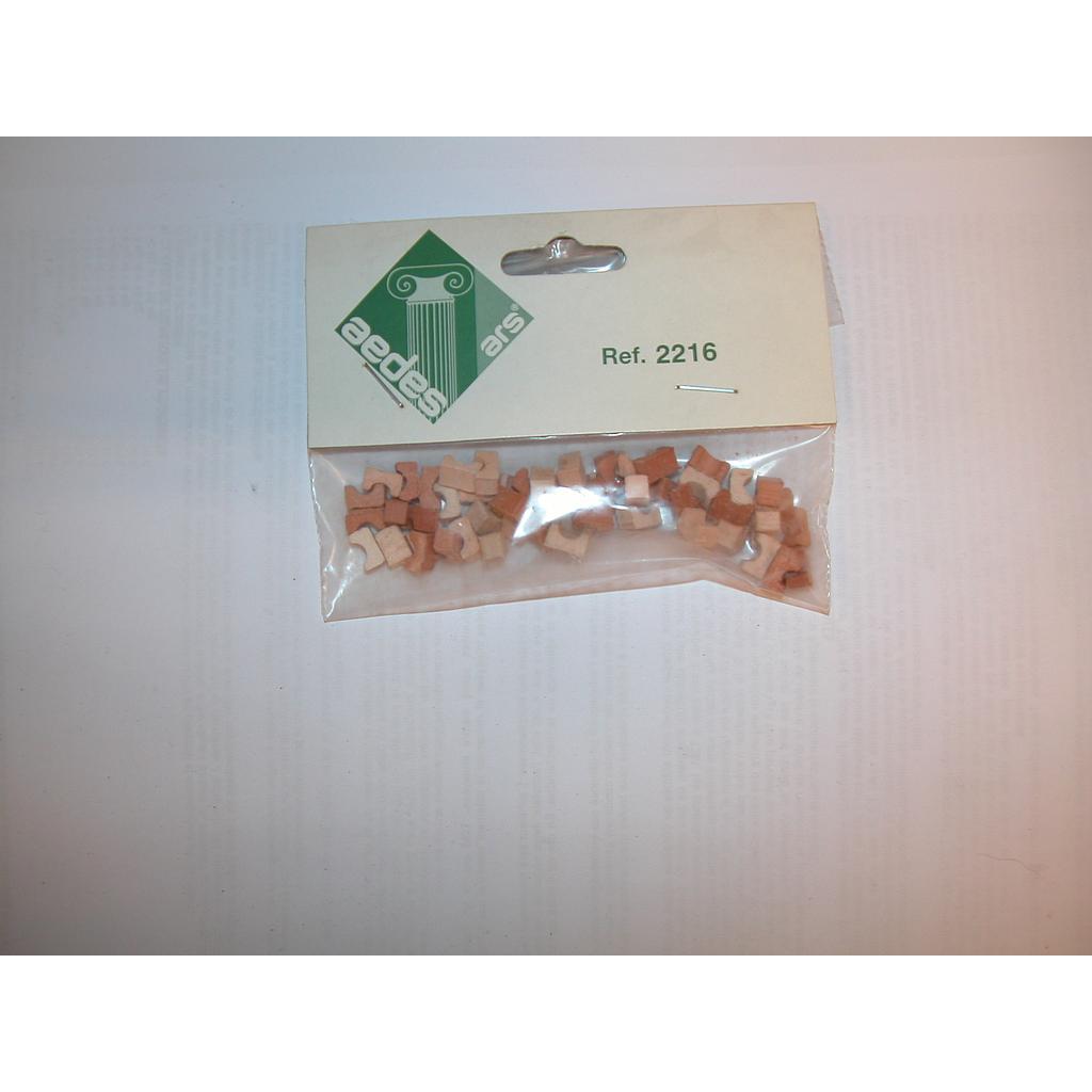 [ A2216 ] Aedes natuursteen speciale vorm 5x8mm  50st