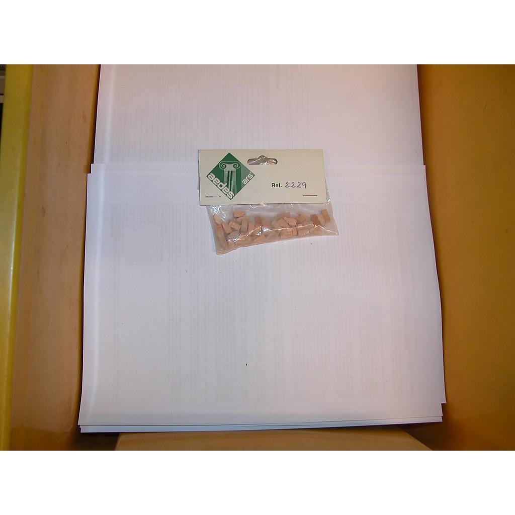 [ A2229 ] Aedes natuursteen speciale vorm 5x5x10mm 50st