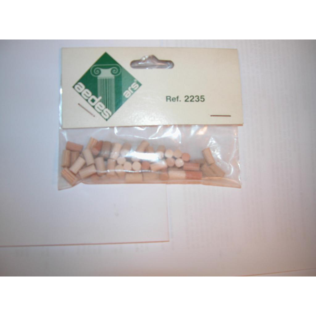 [ A2235 ] aedes natuursteen cilindervorm diam 5mm / 10mm lengte 50st