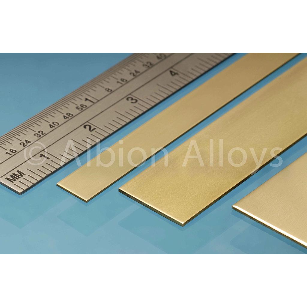 [ ABBS4M ] Brass Strip  6 x 0.6 mm 305mm (4p.)