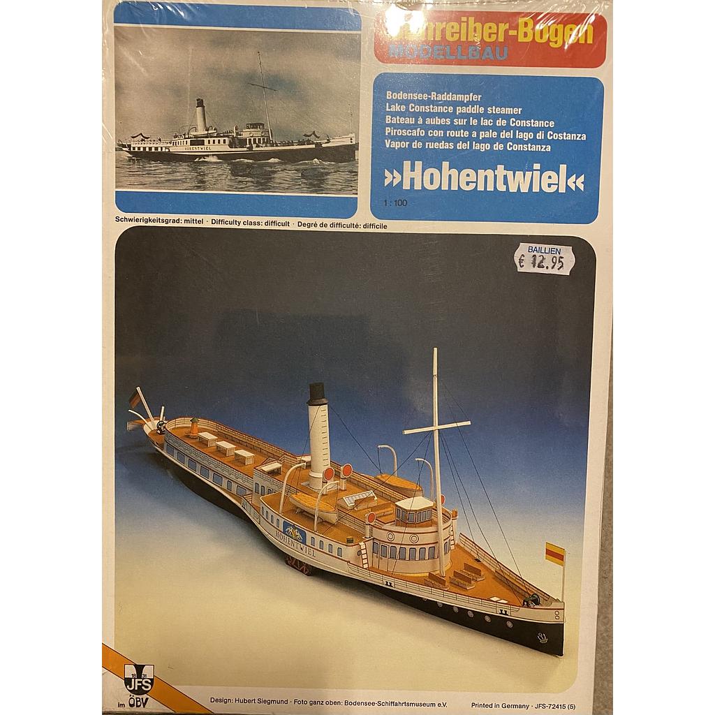[ GA72415 ] Schreiber-Bogen Raderboot "Hohentwiel" 1/100