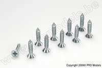 [ GF-0176-014 ] Zelftappende verzonkenkopschroef - 4,2X19mm - Gegalvaniseerd staal - 10 st 