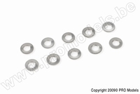 [ GF-0254-001 ] Vlakke sluitring - M1,6 - Inox - 10 st