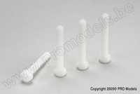 [ GF-0310-006 ] Cilinderkopschroef - M4X12 - Nylon - 5 st 