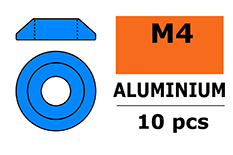 [ GF-0407-044 ] Aluminium sluitring - voor M4 Laagbolkopschroeven - BD=12mm - Blauw - 10 st 