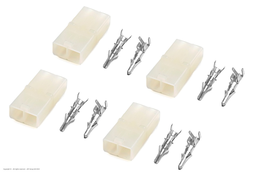 [ GF-1008-003 ] Connector - Tamiya - Goudcontacten - Vrouw. - 4 st 
