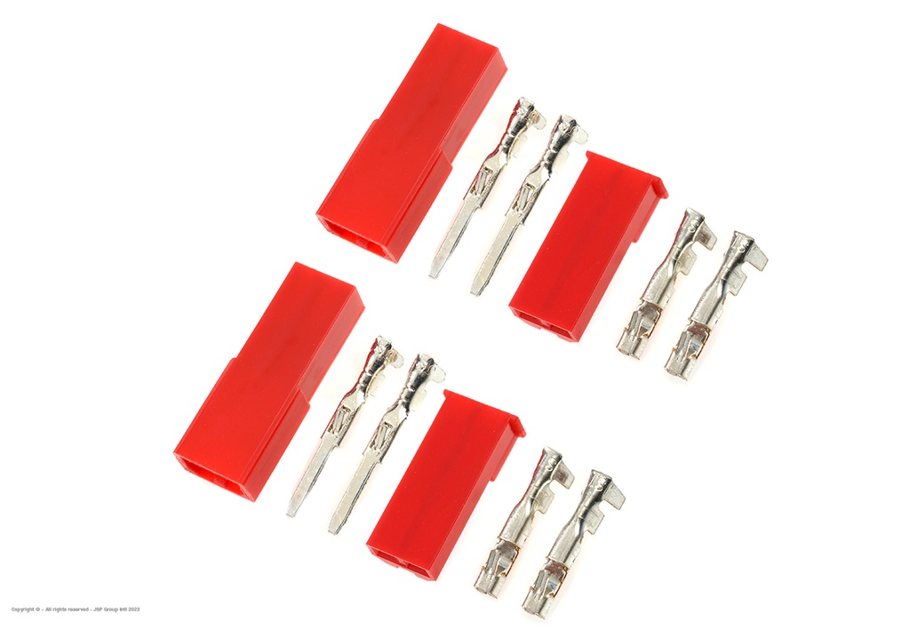 [ GF-1010-001 ] Connector - BEC - Goudcontacten - Man. + Vrouw. - 2 paar 
