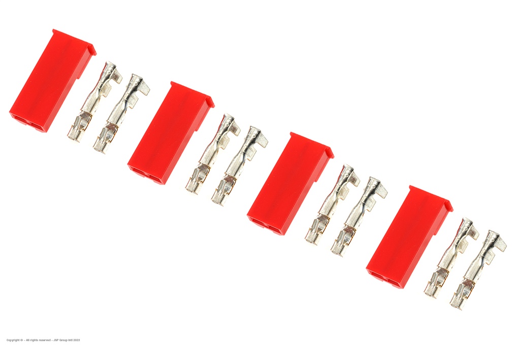 [ GF-1010-002 ] Connector - BEC - Goudcontacten - Man. - 4 st 