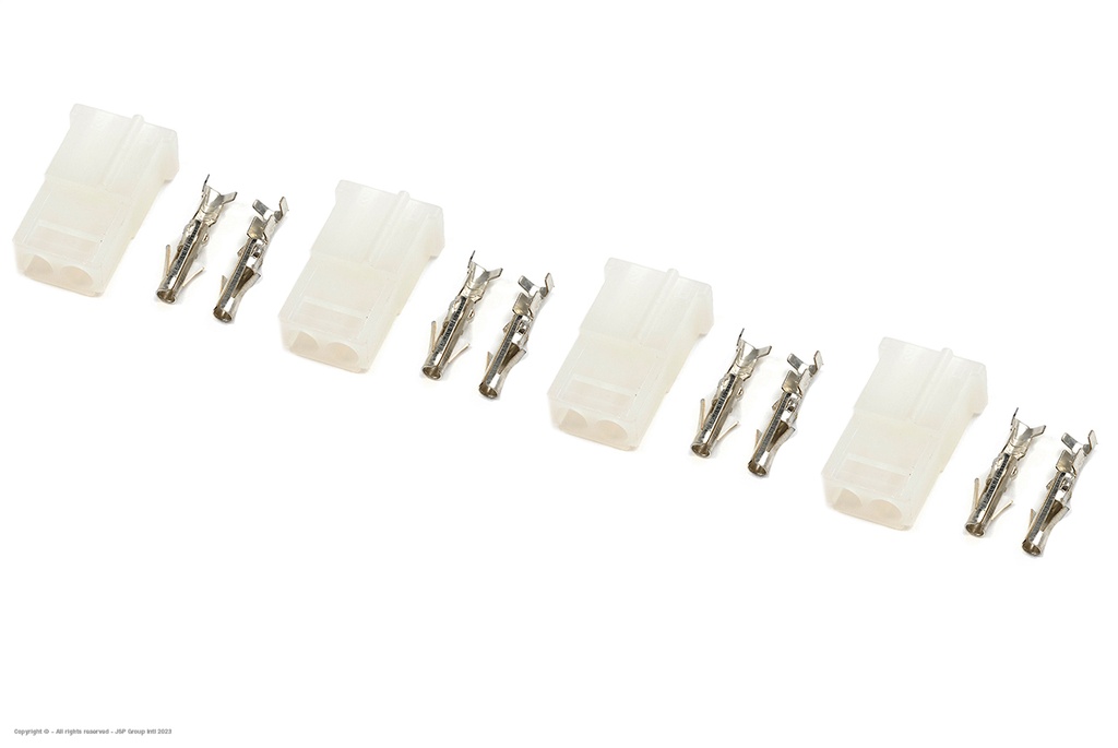 [ GF-1011-002 ] Connector - AMP - Goudcontacten - Man. - 4 st 