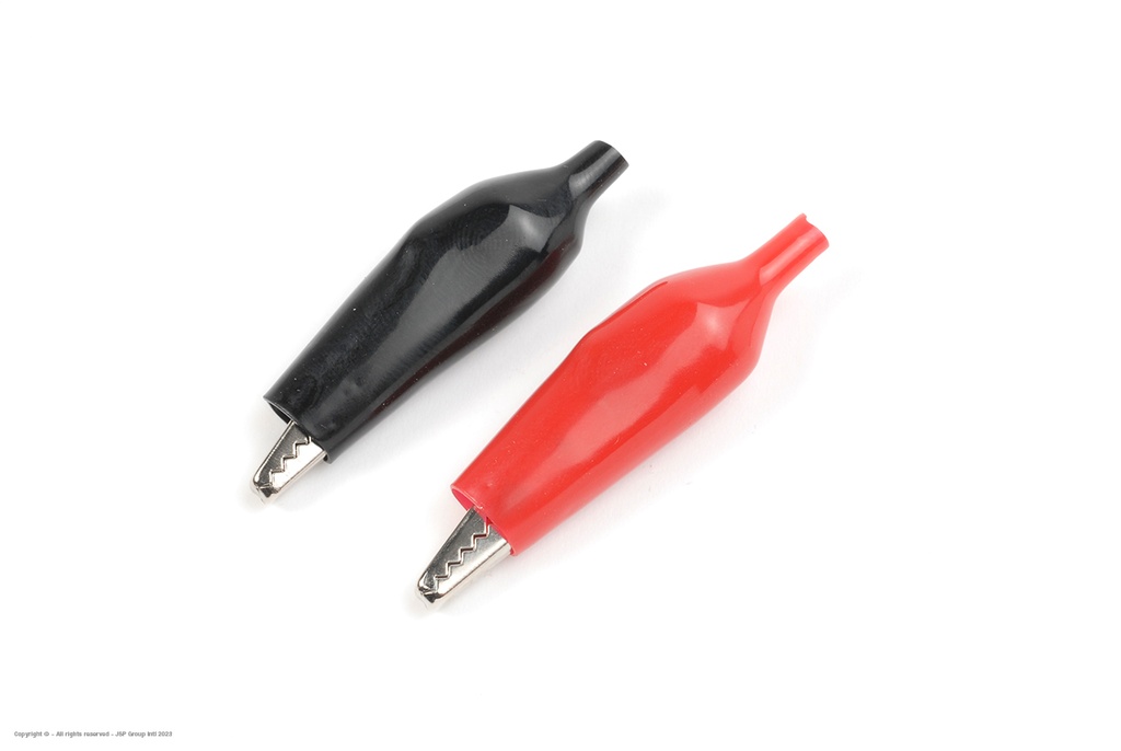 [ GF-1012-001 ] Connector - Alligator klemmen - Klein - Rood + Zwart - 1 paar 