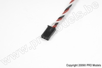 [ GF-1110-001 ] Servo-kabel - Gedraaide kabel - Futaba - Connector man. - 22AWG / 60 Strengen - 30cm - 1 st 