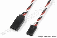 [ GF-1110-011 ] Servo verlengkabel - Gedraaide kabel - Futaba - 22AWG / 60 Strengen - 30cm - 1 st 