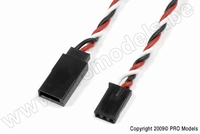 [ GF-1120-012 ] Servo verlengkabel - Gedraaide HD siliconen-kabel - Futaba - 22AWG / 60 Strengen - 30cm - 1 st 