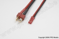 [ GF-1300-077 ] Conversie kabel Deans Vrouw. > BEC Man., silicone kabel 20AWG (1st) 